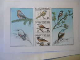 SLOVAKIA   MNH  STAMPS  SHEET BIRDS BIRDS - Other & Unclassified