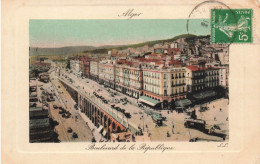 ALGERIE - Villes - Alger - Vue Générale Du Boulevard De La République - Animé - Vue D'ensemble - Carte Postale - Algiers