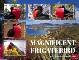 Antigua & Barbuda 2022 Magnificent Frigatebird 5v M/s, Mint NH, Nature - Birds - Antigua And Barbuda (1981-...)