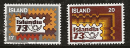 Islande 1973 N° Y&T : 435 Et 436 Obl. - Gebruikt