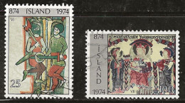 Islande 1974 N° Y&T : 445 Et 446 Obl. - Gebruikt