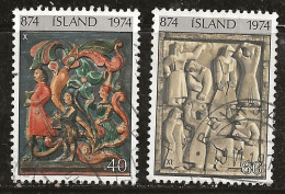 Islande 1974 N° Y&T : 449 Et 450 Obl. - Gebraucht