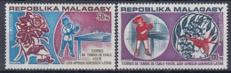 MADAGASCAR 710-711,unused - Tennis Tavolo