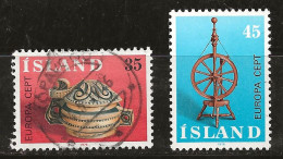 Islande 1976 N° Y&T : 467 Et 468 Obl. - Gebruikt