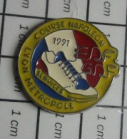 713i  Pin's Pins / Beau Et Rare / SPORTS / ATHLETISME COURS NAPOLEON 1991 LYON METROPOLE - Atletiek