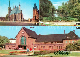 73018996 Koethen Anhalt Marktplatz St Jakobskirche Rathaus Hubertusteich Bahnhof - Koethen (Anhalt)
