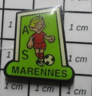 713i Pin's Pins / Beau Et Rare / SPORTS / CLUB FOOTBALL AS MARENNES - Football
