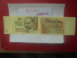 +++EPREUVE Ou ESSAI+++CROATIE 200 KUNA 1993+++(B.33) - Kroatië