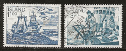 Islande 1983 N° Y&T : 553 Et 554 Obl. - Gebruikt