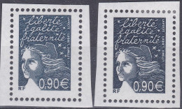 19071 Variété : N° 3573 Marianne De Luquet Timbre Du Bloc 2 Nuances Différentes ** - Neufs
