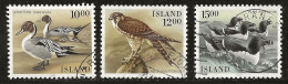 Islande 1986 N° Y&T : 598 à 600 Obl. - Usados