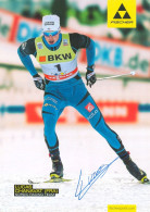 Autogramm AK Langläufer Lucas Chanav Schwarzy Chanavat Le Grand-Bornand Olympia France Frankreich Cross-country Skiing - Autogramme