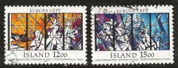 Islande 1987 N° Y&T : 618 Et 619 Obl. - Gebruikt