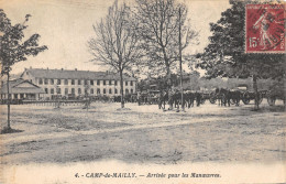 10-MAILLY LE CAMP-ARRIVEE POUR LES MANŒUVRES-N°6027-C/0267 - Mailly-le-Camp