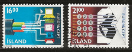 Islande 1988 N° Y&T : 635 Et 636 Obl. - Usados