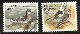 Islande 1989 N° Y&T : 650 Et 651 Obl. - Usati