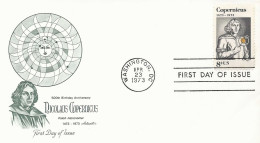 USA Postmark (1019): FDC M.Kopernik Copernicus 500 Y. - Schmuck-FDC
