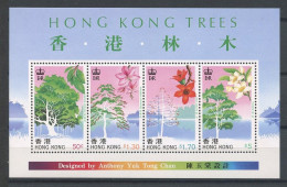 HONG KONG 1988 Bloc N° 9 ** Neuf MNH Superbe C 15 € Flore Arbres Trees Banyan Chinois Bauhinia Arbre à Coton Schima - Unused Stamps