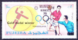 Fujeira 1972 MNH, Handball, Yugoslavia Olympic Gold Winner, Sports - Summer 1972: Munich