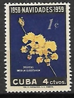 CUBA.    -     1958.   Y&T N° 497  *.    Fleurs  /   Orchidées. - Neufs