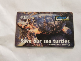 FiGI-(17FIB-FIJ-083)-"Hawks I'll Turtle"Taku-(77)(1996)-($3)-(17FIB042587)-(TIRAGE-55.000)-used Card+1card Prepiad Free - Figi