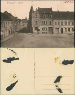 Ansichtskarte Elsterwerda Wikow Marktplatz Und Geschäfte 1917 - Elsterwerda