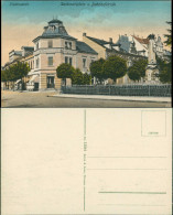 Ansichtskarte Elsterwerda Wikow Denkmalplatz Und Bahnhofstraße 1916 Coloriert B - Elsterwerda