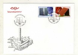 Enveloppe 1er Jour ISLANDE ISLAND Oblitération REYKJAVIK 18/04/2002 - FDC