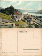 Ansichtskarte Braubach Marksburg Panorama Blick Auf Ort Und Rhein Tal 1910 - Braubach