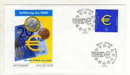 Enveloppe 1er Jour ALLEMAGNE DEUTSCHLAND Oblitération 12103 BERLIN ZENTRUM 01/01/2002 - Covers - Used