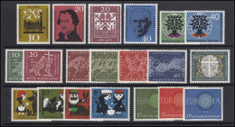 326-345 Bund-Jahrgang 1960 Komplett, Postfrisch ** - Jahressammlungen