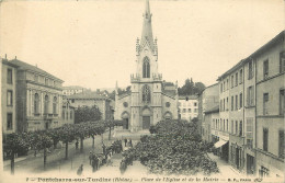  69 - PONTCHARRA SUR TURDINE -Place De L'Eglise - Jeu De Boules - Pontcharra-sur-Turdine