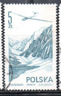 POLONIA POLAND POLSKA 1976 1978 AIR POST MAIL AIRMAIL CONTEMPORARY AVIATION JANTAR GLIDER 5g USED USATO OBLITERE' - Used Stamps