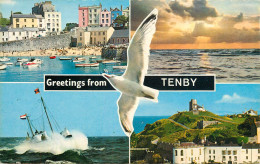 Wales Greetings From Tenby Multi View - Pembrokeshire