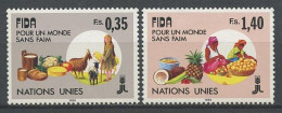 NU Genève 1987 N° 163/164 ** Neufs  MNH Superbes C 3.55 € Animaux Chèvre Berger Fruits Ananas Marchande Agriculture - Ongebruikt