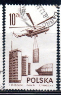 POLONIA POLAND POLSKA 1976 1978 AIR POST MAIL AIRMAIL CONTEMPORARY AVIATION MI6 TRANSPORT HELICOPTER 10g USED USATO - Usati