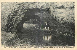 38  LA BALME LES GROTTES  INTERIEUR DES GROTTES RETOUR DU LAC - La Balme-les-Grottes