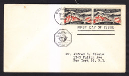 Envelope. USA. THE INTERNATIONAL GEOPHYSICAL YEAR. The First Day. 1958. - 9-2 - Lettres & Documents