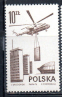 POLONIA POLAND POLSKA 1976 1978 AIR POST MAIL AIRMAIL CONTEMPORARY AVIATION MI6 TRANSPORT HELICOPTER 10g MNH - Neufs