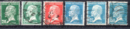 Frankreich, 1925, Freimarken Pasteur, 20c-1,50F, MiNr.192-197 (18883E) - Used Stamps