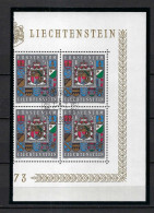 LIECHTENSTEIN  Ca.1973: Bloc De 4x 5FS Oblitérés PJ, TB Qualité - Used Stamps
