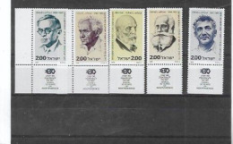 ISRAEL  Nº 714 AL 715 Y 721 AL 723 - Neufs (avec Tabs)