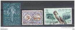 LIBIA:  1960/61  VARI  -  3  VAL. US. -  YV/TELL. 194//201 - Libye