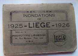 Carnet De Cartes Complet - Belgique - Liège - Inondations - 1925-1926 - Cartes Postales Anciennes - Sonstige & Ohne Zuordnung