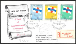 Antille Olandesi/Netherlands Antilles/Antilles Néerlandaises: FDC, Raccomandata, Registered, Recommandè, Bandiera, Frag, - Covers