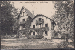 CPA De SAINT-PRIX  S.et.O. 1908 " Villa Du Coteau "  Pour MENESTROL SOUS SANCERRE  Cher  Semeuse 5c - Saint-Prix