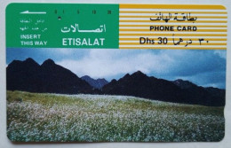 UAE Etisalat Dhs. 30 Tamura Card -  Crops , Ras Al Khaimah - Emirats Arabes Unis