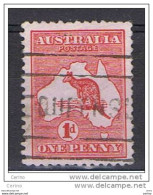 AUSTRALIA:  1912/19  KANGAROOS  -  1 P. USED  STAMP  -  YV/TELL. 2 - Usados