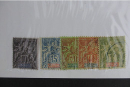 Nelle CALEDONIE TYPE GROUPE N°45 NEUF* + N°46/47/50/53 Oblit. TB COTE 92,50 EUROS VOIR SCANS - Used Stamps