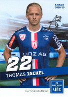 Autogramm AK Thomas Jackel FC Blau-Weiß Linz 18-19 BW SK VÖEST Stahl Kremsmünster SV GW Micheldorf WSC Fußball Football - Autógrafos